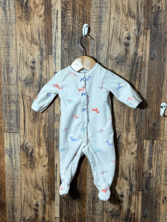 Fleece sleeper, size NB