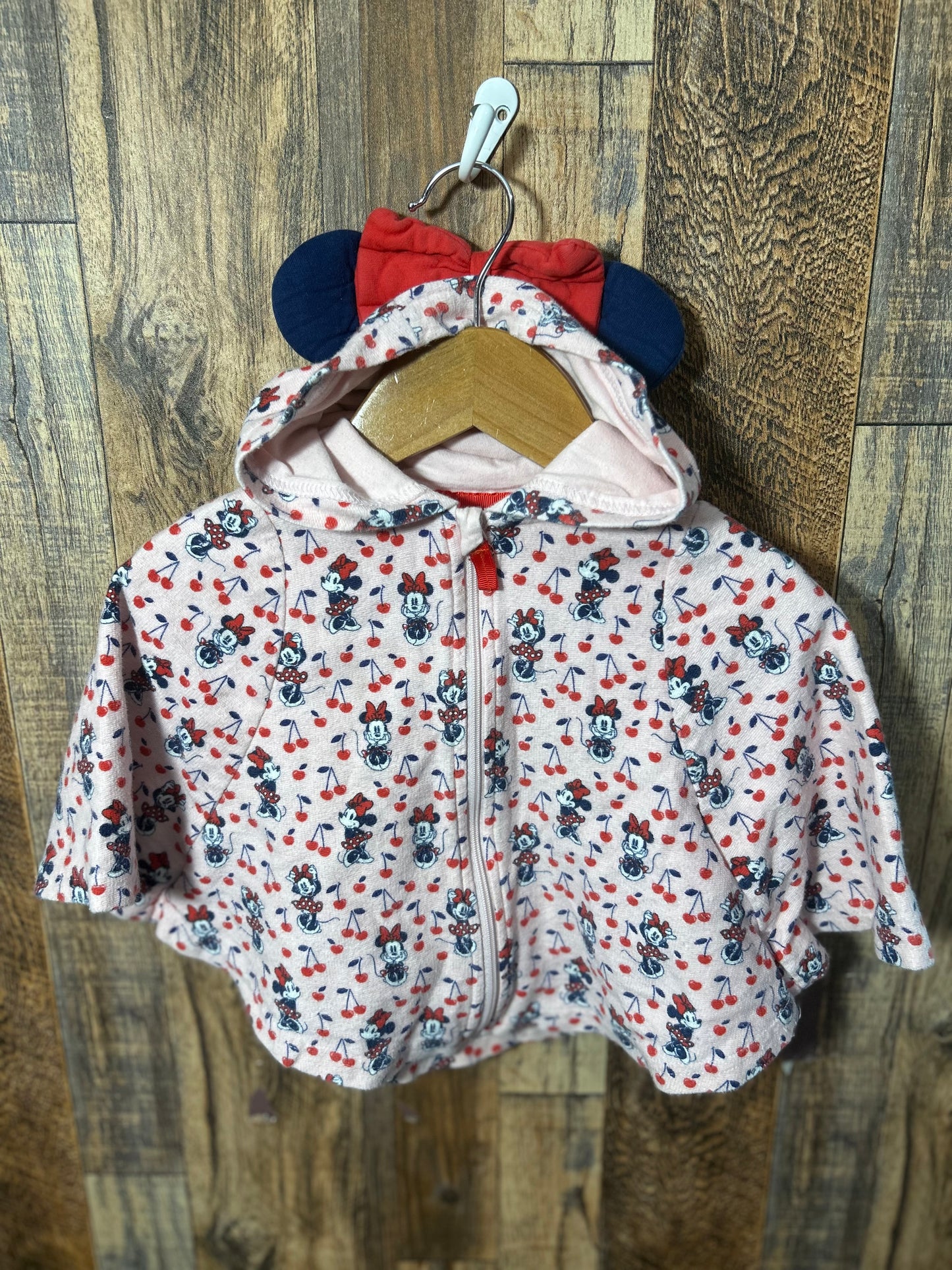 Hooded poncho, size 6-9m