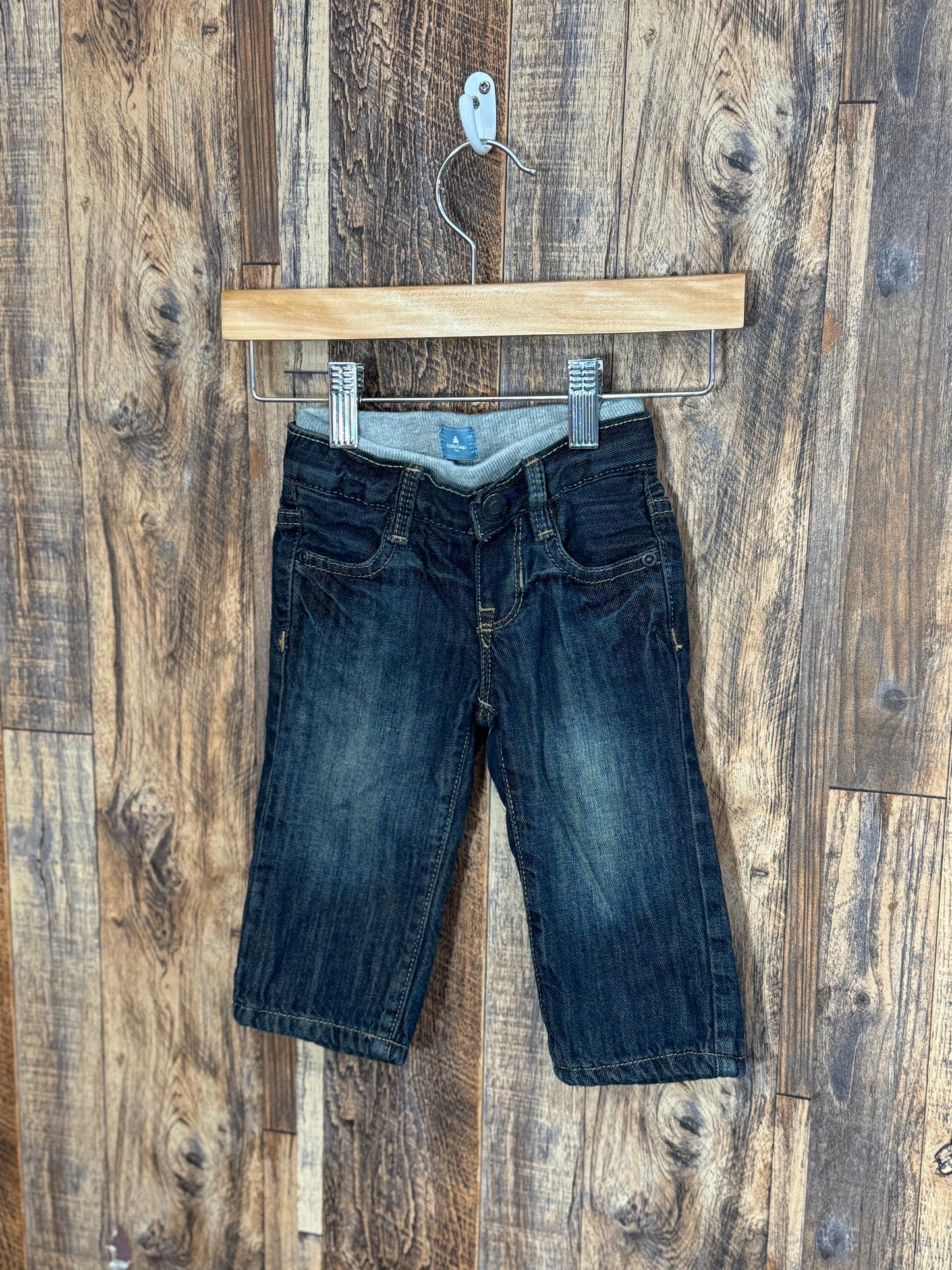 Lined jeans, size 6-12m