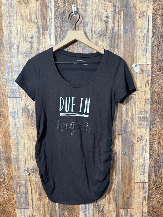 Due in August shirt, size S