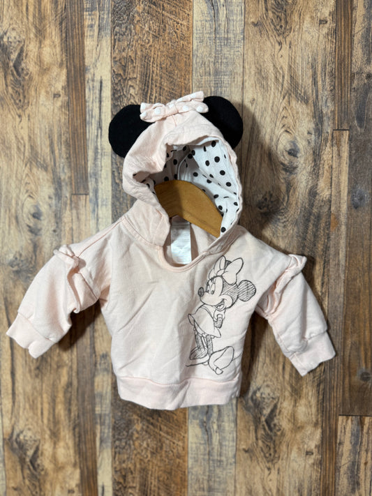 LS hooded shirt, size 0-3m