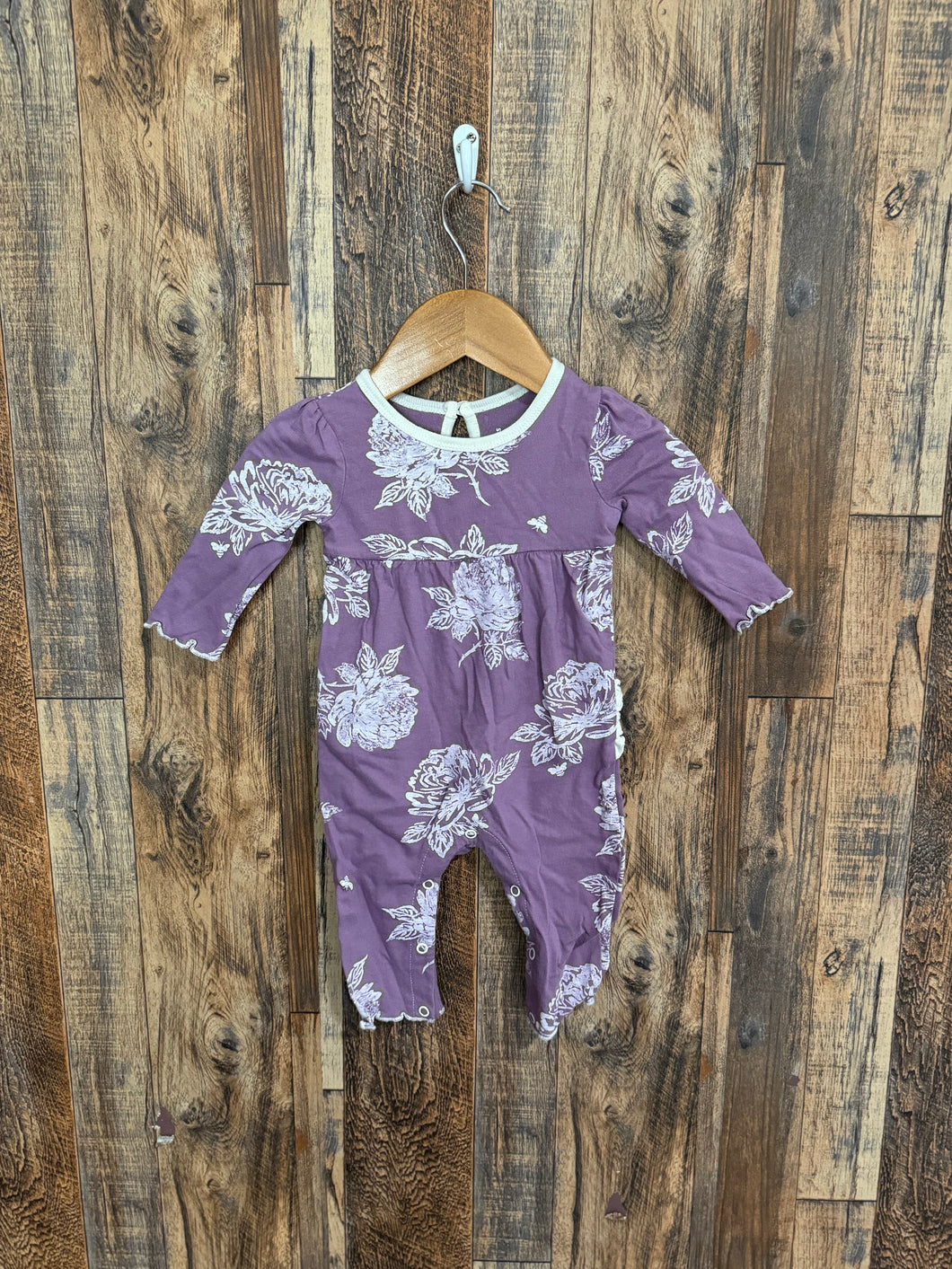 Organic cotton romper, size 0-3m