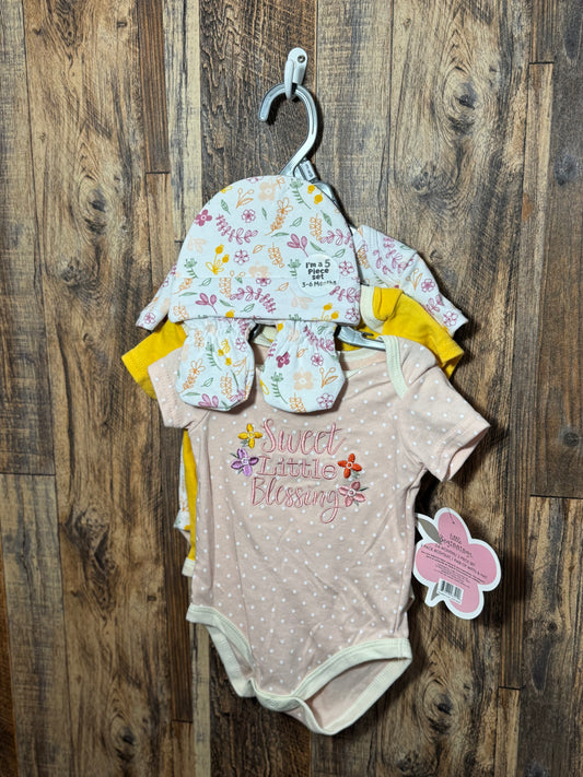 5pc set, size 3-6m