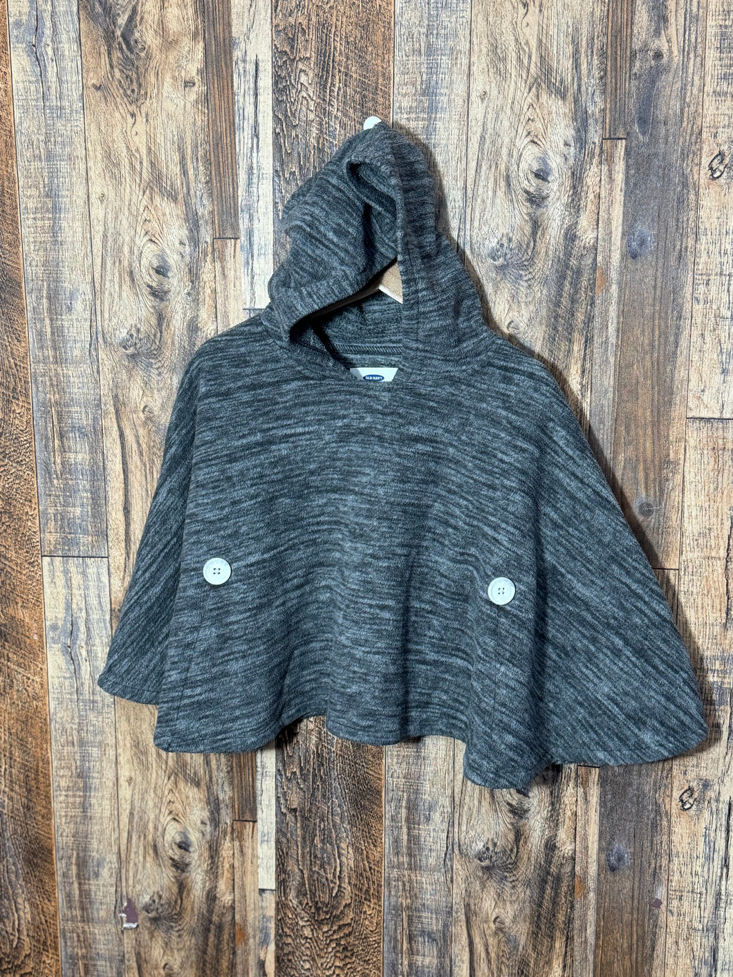 Hooded winter poncho, size 4t