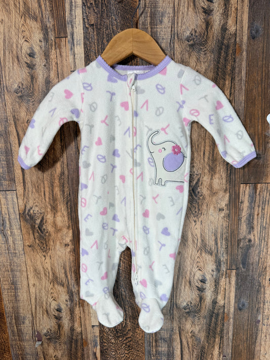 Fleece sleeper, size 0-3m