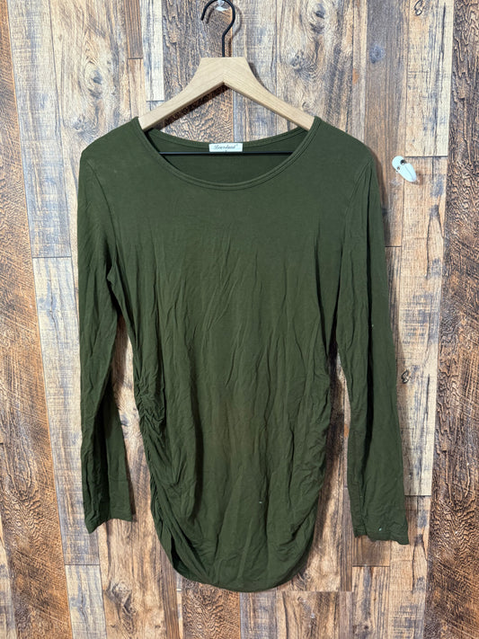 LS rayon shirt, size M