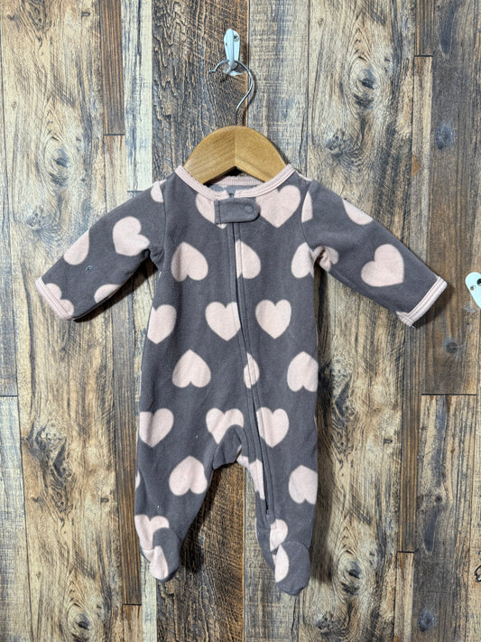 Fleece sleeper, size NB