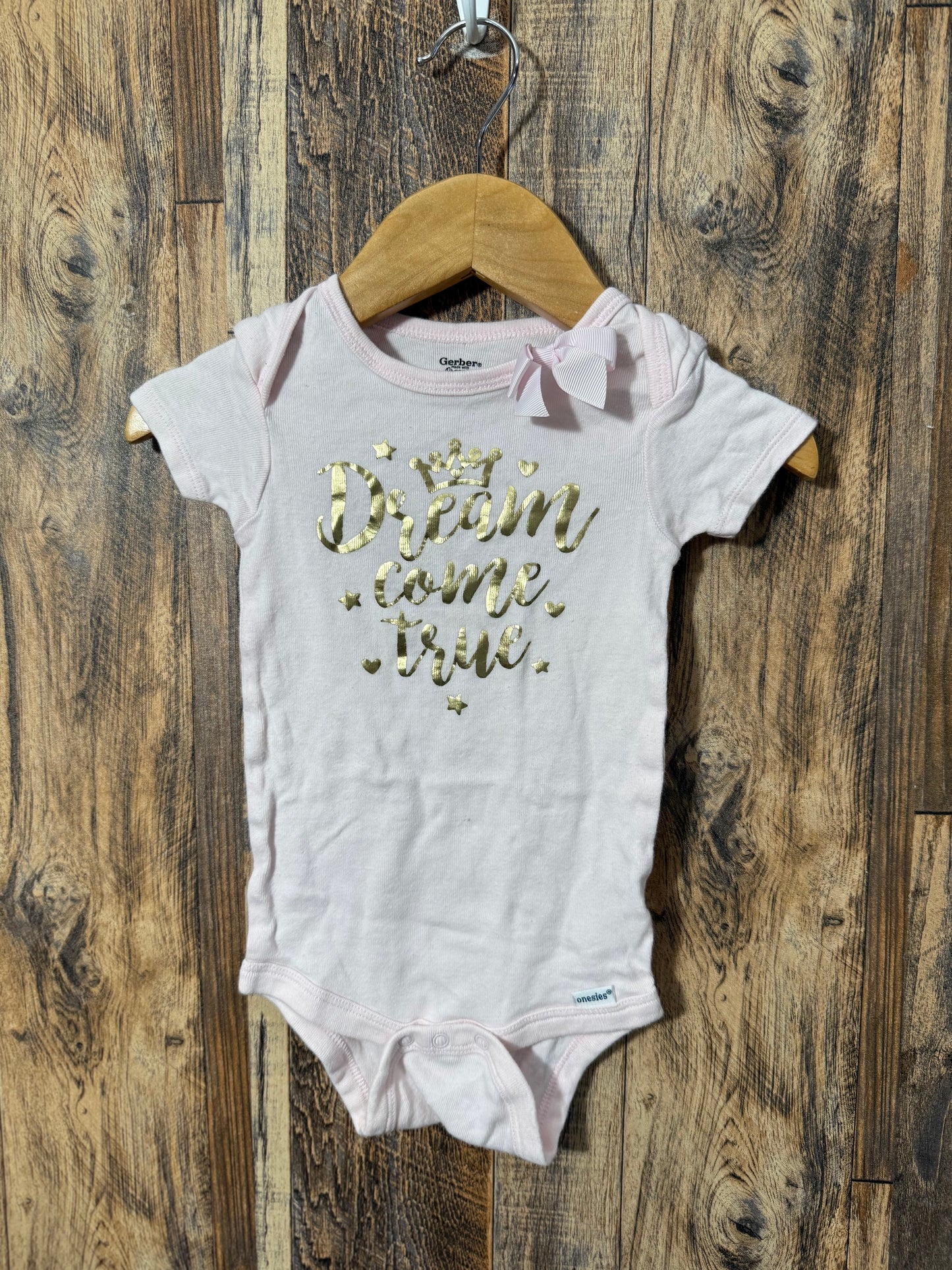 Organic cotton onesie, size 12m