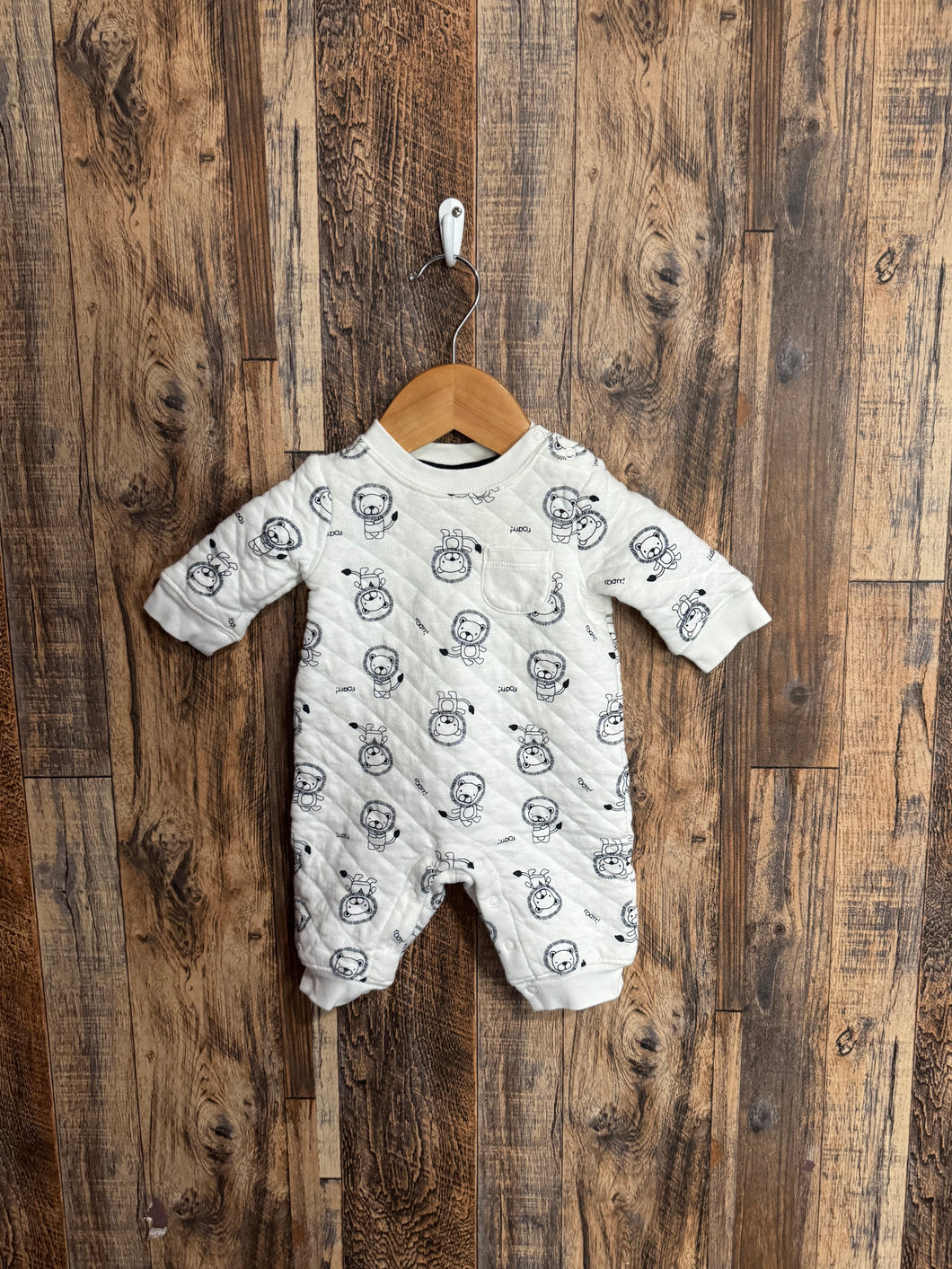 Sweatshirt romper, size 0-3m