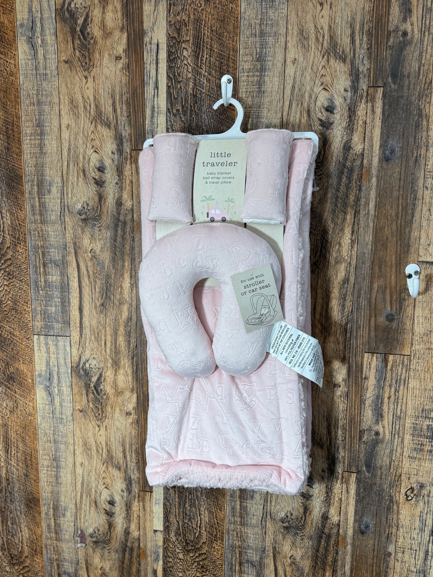 3pc set ABC pink pattern NWT