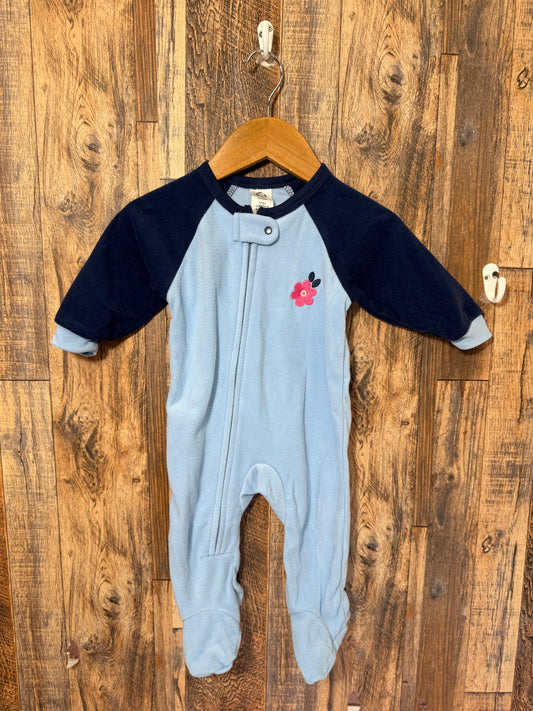 Fleece sleeper, size 3-6m
