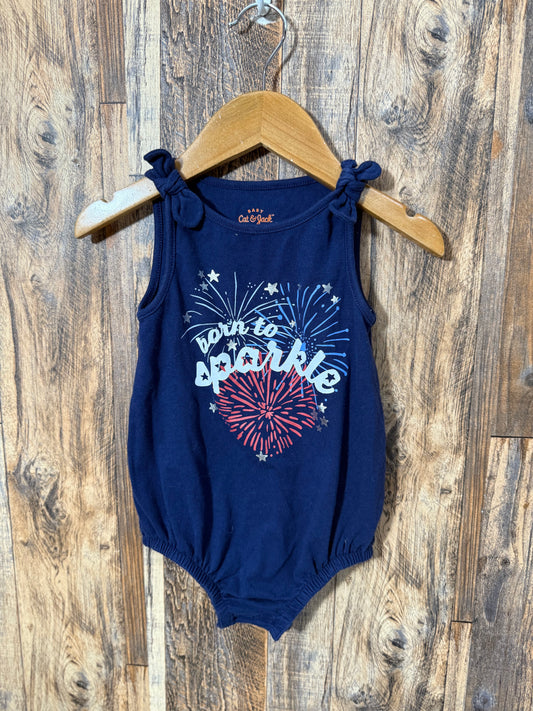 Patriotic romper, size 18m