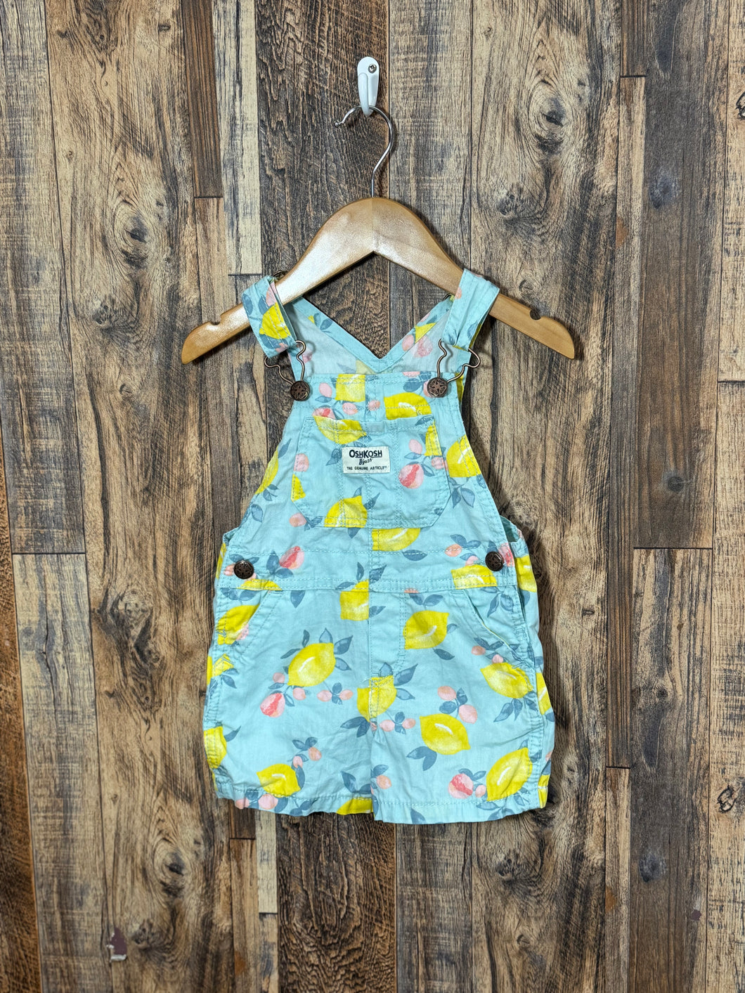 Overall shorts, size 2t