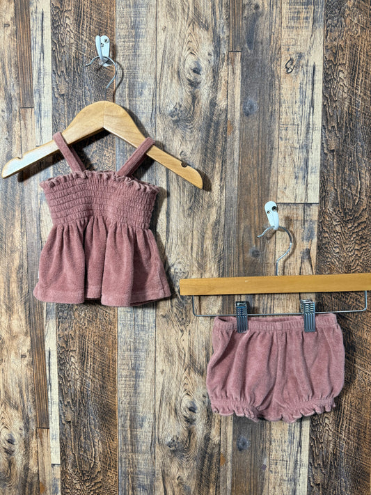 Organic cotton 2pc set, size 3-6m