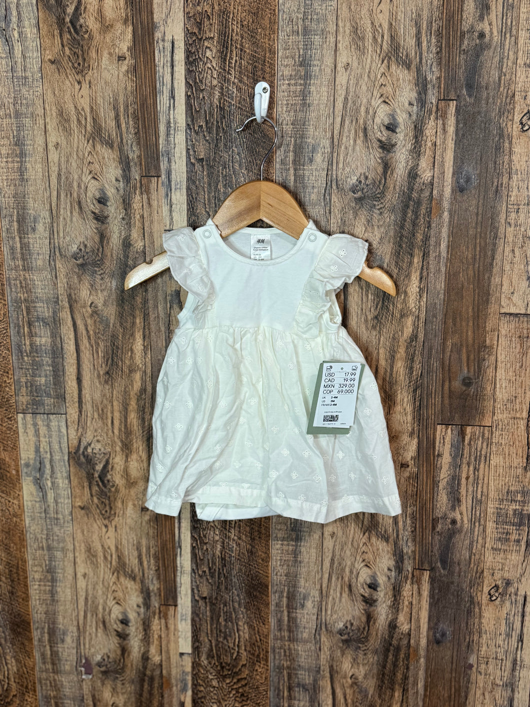 Organic cotton Dress nwt, size 3m