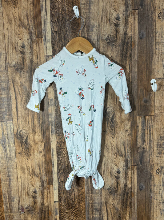 Bamboo holiday sleep gown, size 0-3m