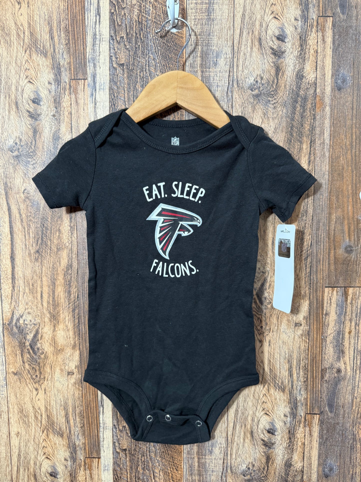Falcons onesie NWT, size 18m
