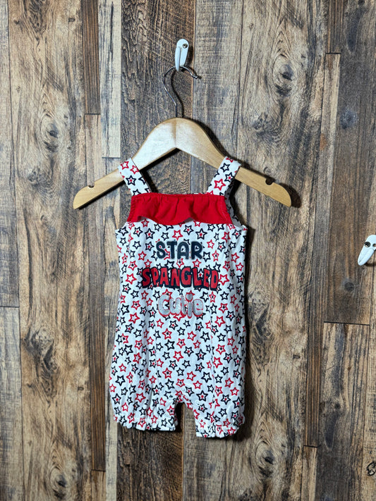 Patriotic Romper, size 0-3m
