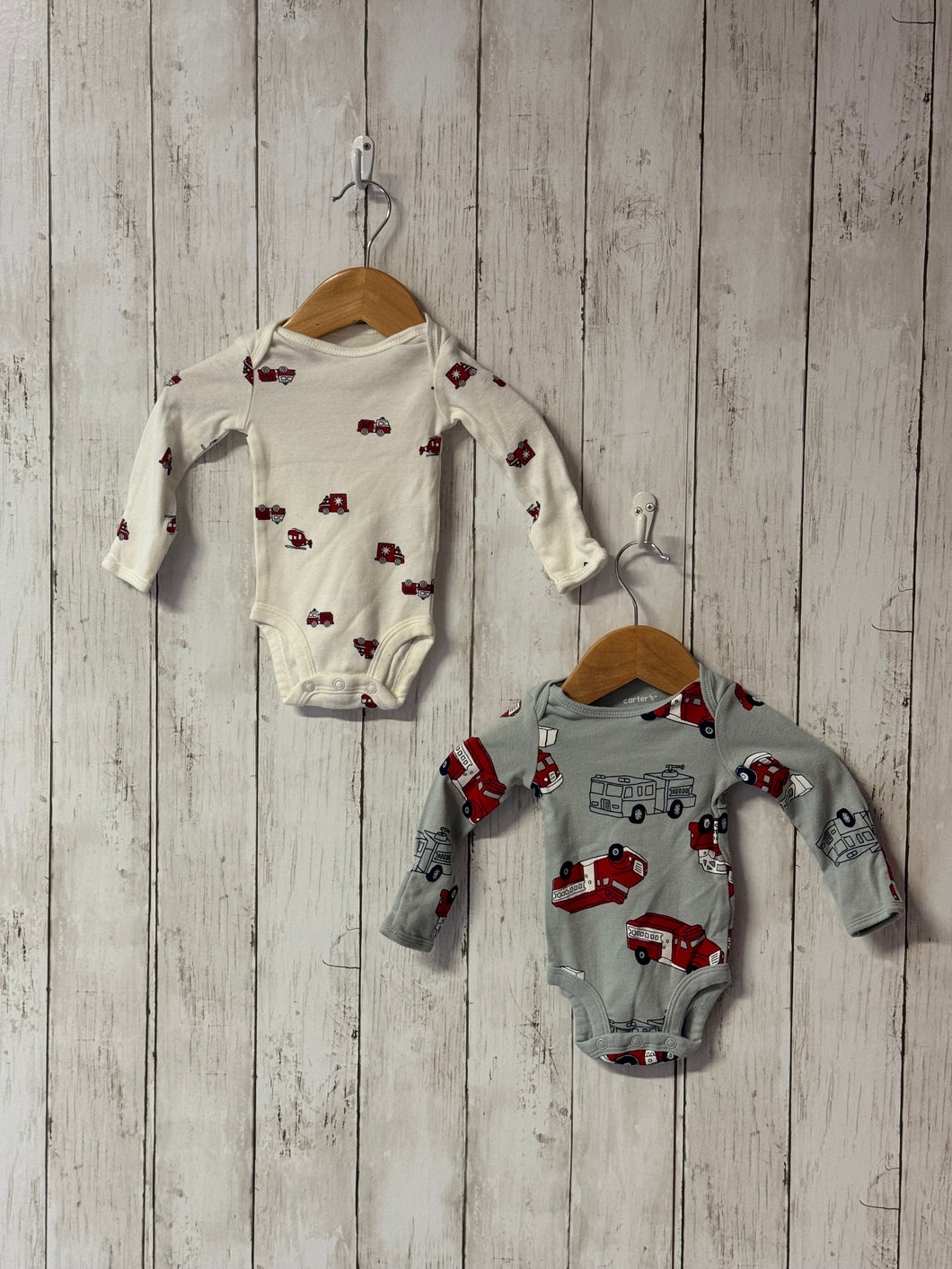 2pc LS onesies, size NB