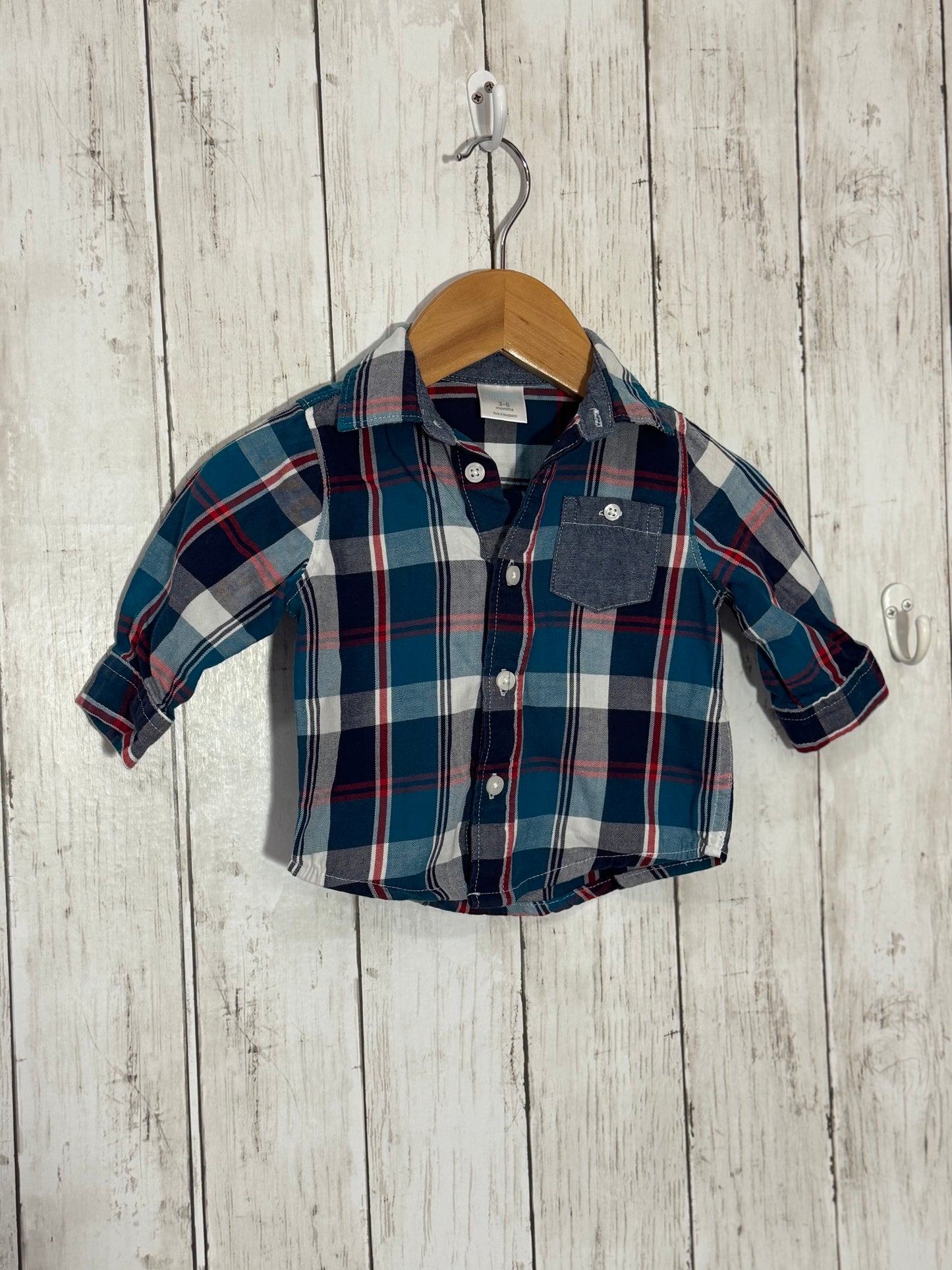 LS button up, size 3-6m