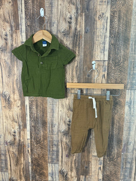 2pc set, size 6-12m