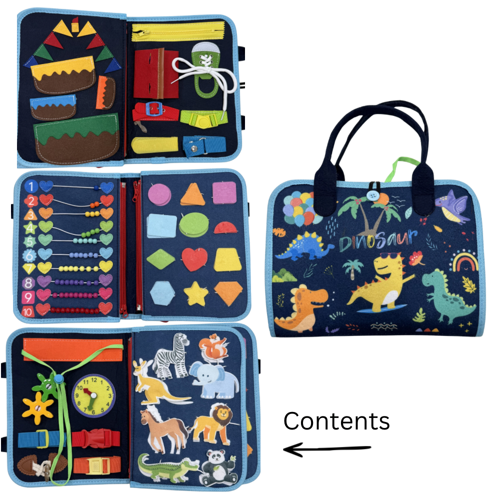 Dinosaur Felt Activity Book