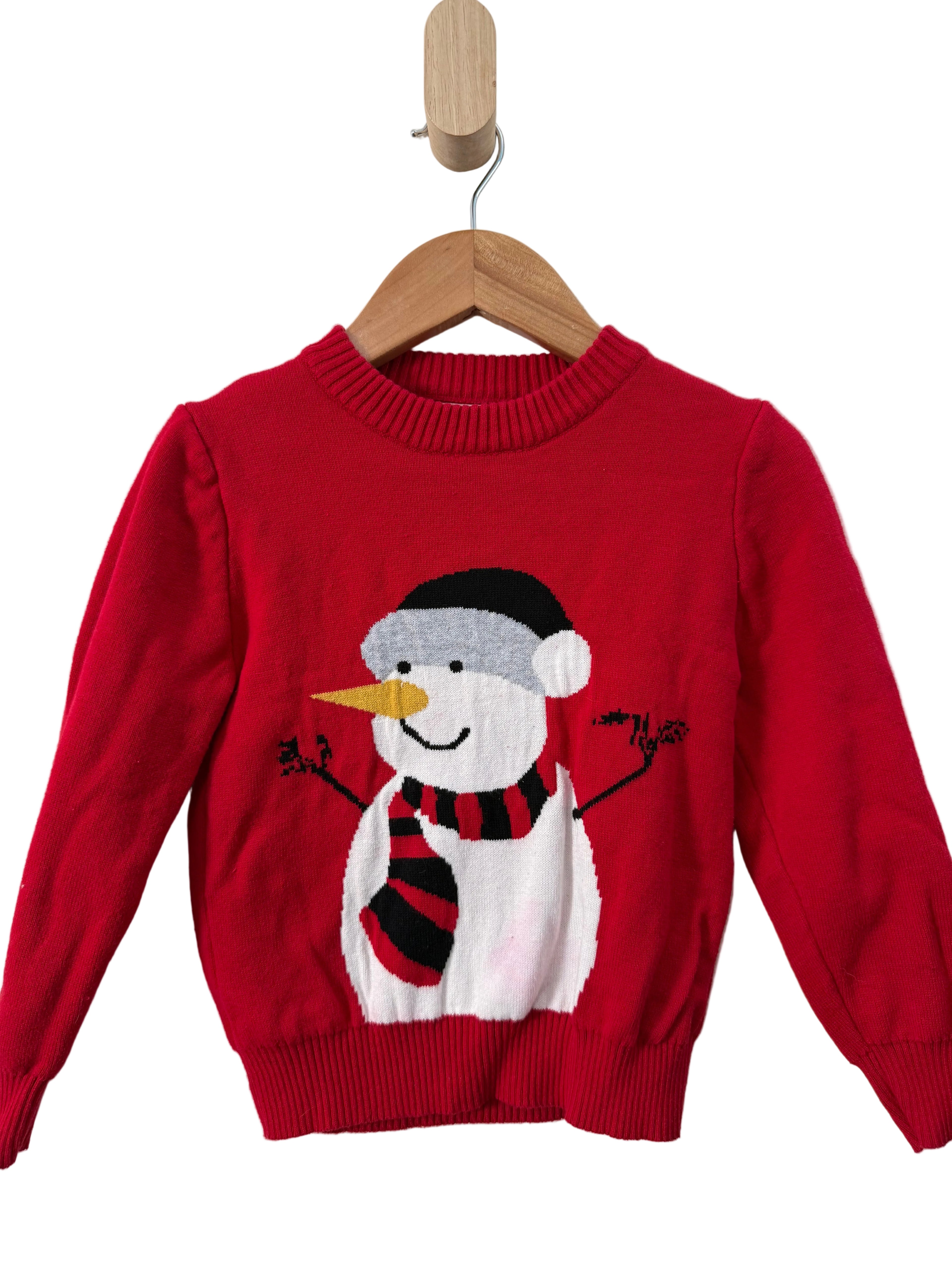 Snowman Sweater, 4t