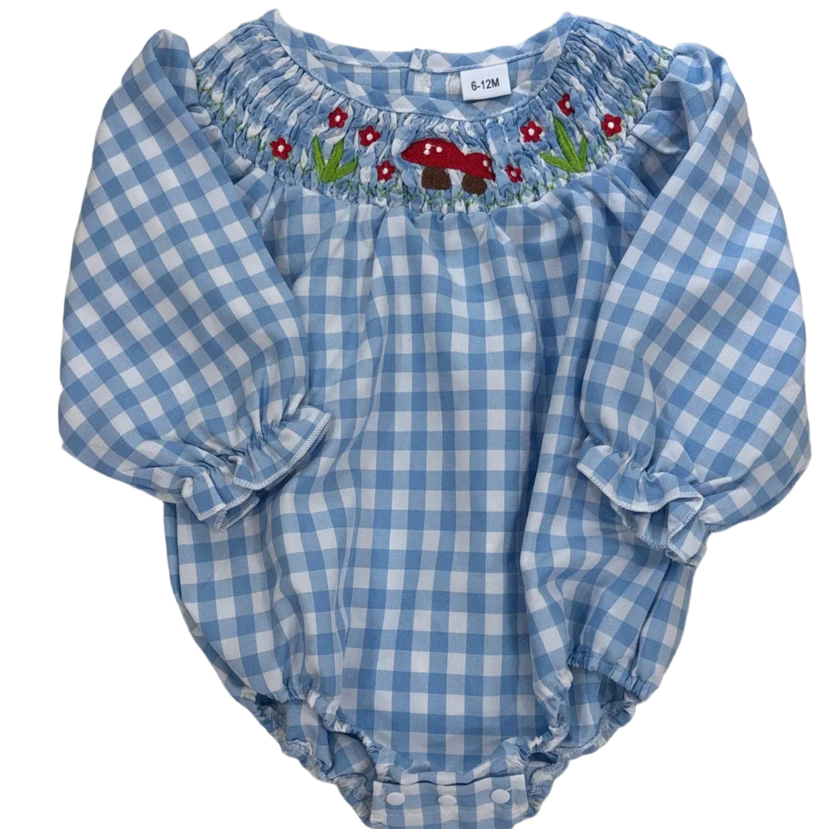 Mushroom Smocking, 6-12m