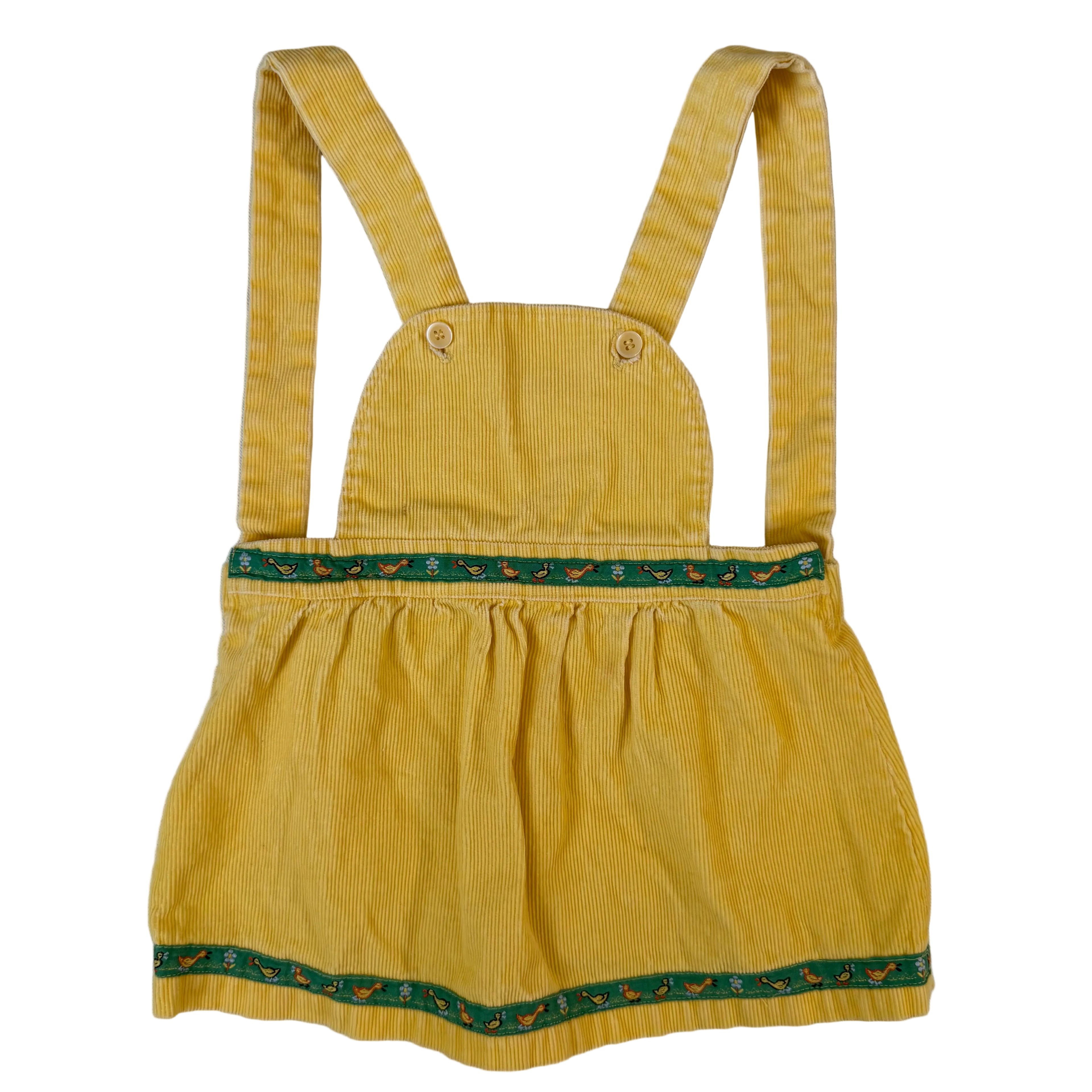 Vintage Corduroy Duck Jumper Dress, 3