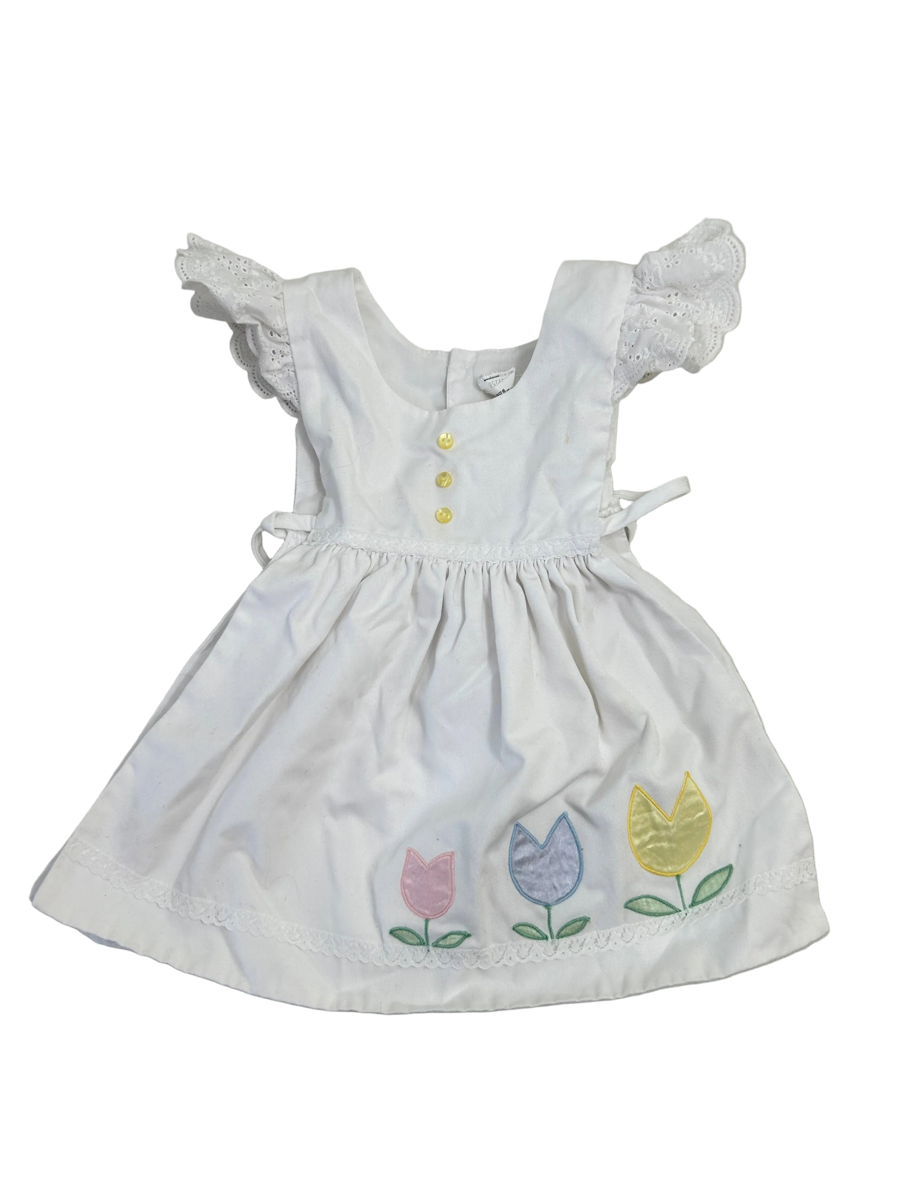 Vintage Tie Overall Dress, 2t