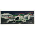 Vintage Hess 2001 Helicopter w Motorcycle and Cruiser